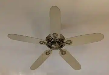 white 5 blade ceiling fan